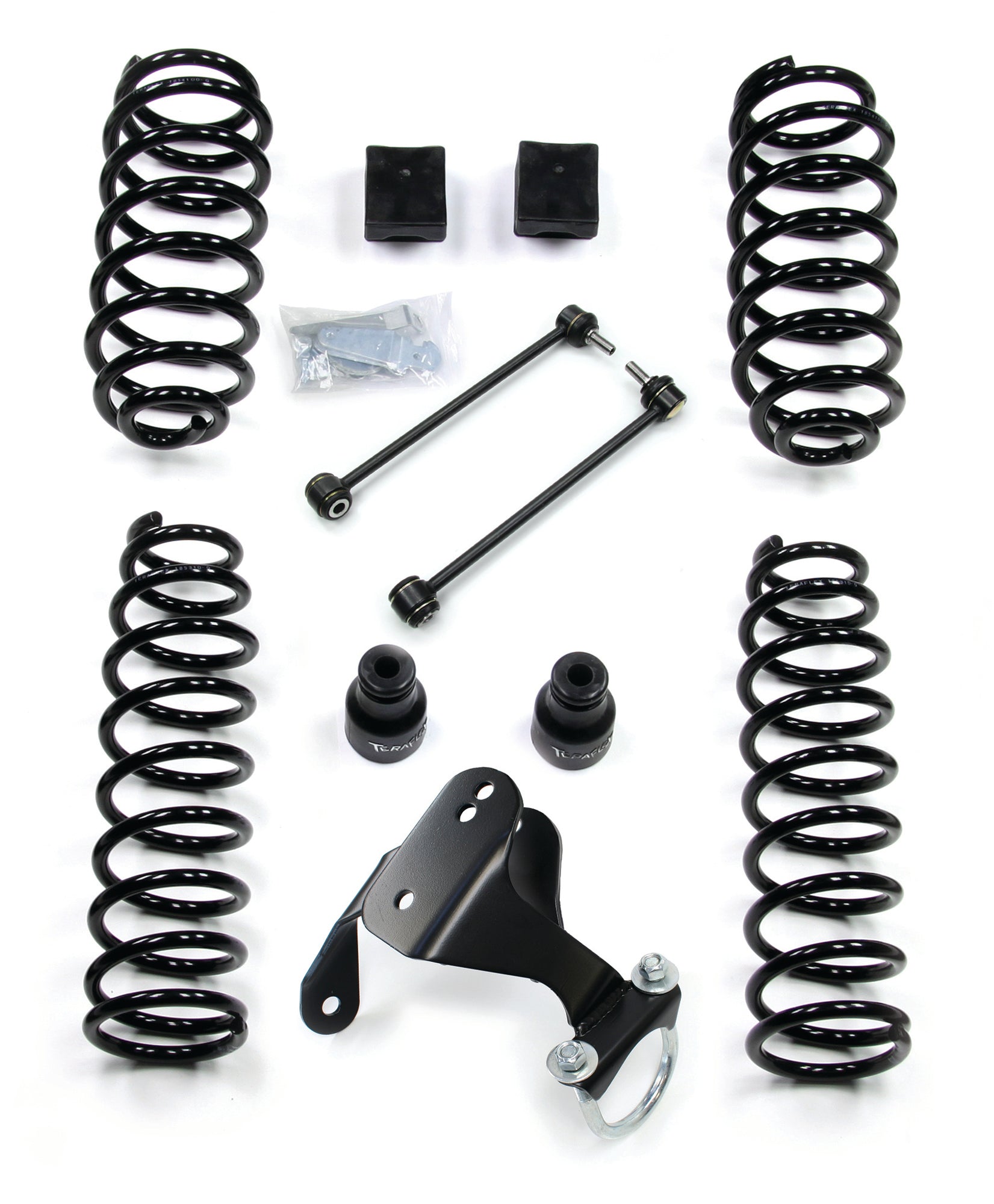 Jeep Wrangler Unlimited JKU 4-Door 2007-2018, TeraFlex 2.5in Coil Spring Base Lift Kit, No Shocks or Shock Extensions