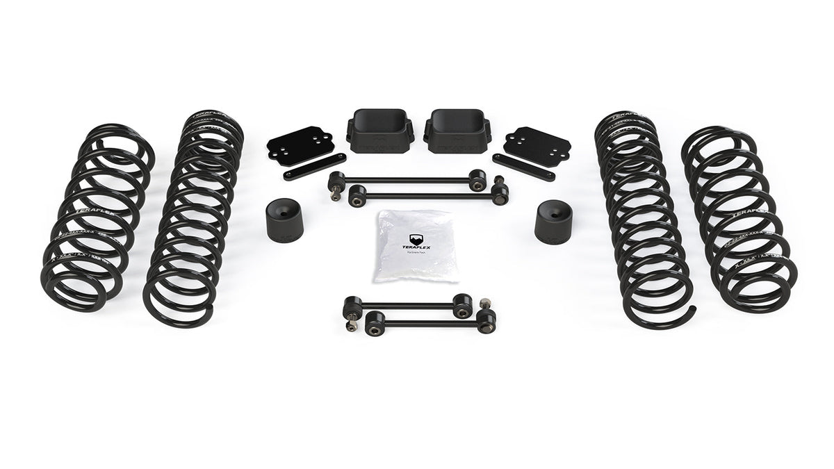 Jeep Wrangler JK/JL 2-Door 2007-2026, TeraFlex 2.5in Coil Spring Base Lift Kit, No Shocks