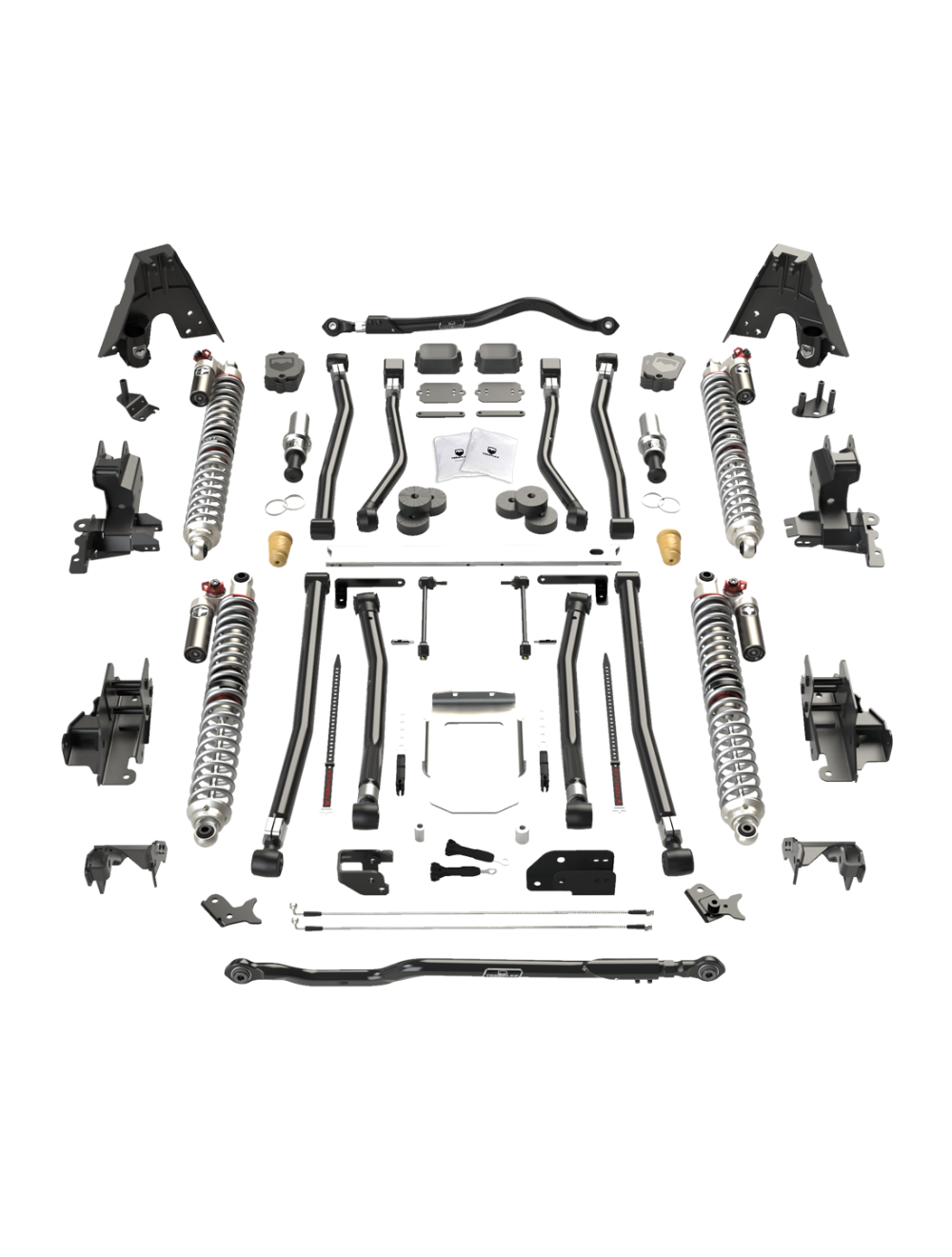 Jeep Wrangler JL 4-Door 2018-2026, TeraFlex Alpine RT Coilover Suspension System, 3.6L eTorque, F44/R44 Axles