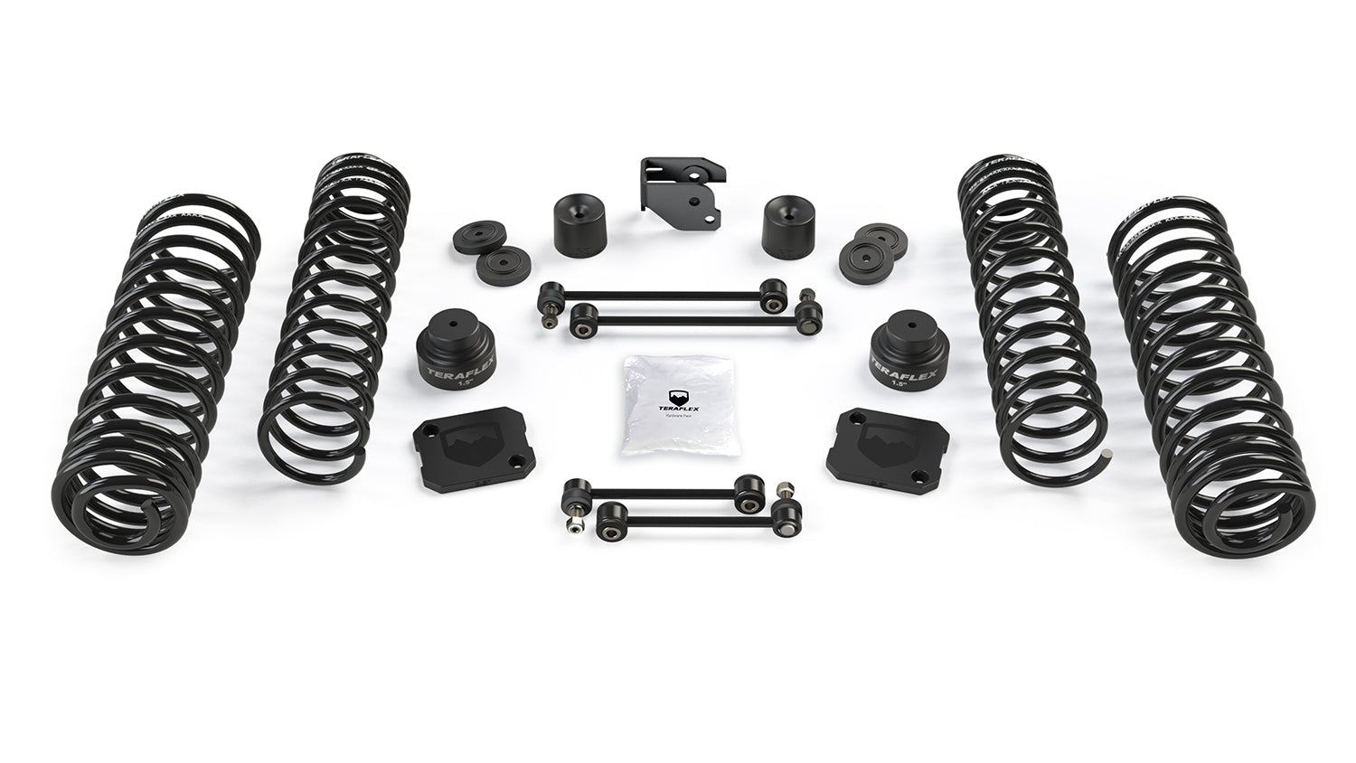 Jeep Wrangler JK 2007-2018 & Gladiator JT 2020-2026, TeraFlex 3.5in Coil Spring Base Lift Kit, No Shocks