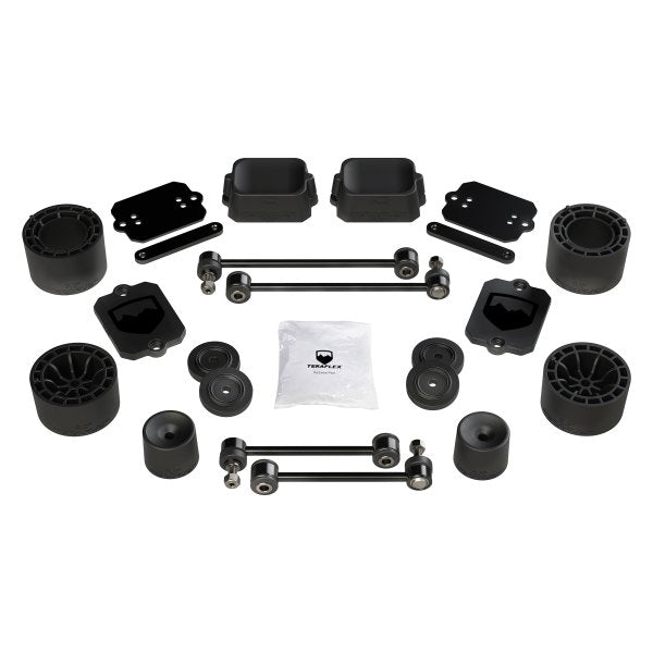 Jeep Wrangler JK/JL 4-Door 2007-2021, TeraFlex Sport/Sahara 2.5in Performance Spacer Lift Kit, No Shocks or Extensions