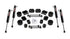 Jeep Wrangler JK/JL 4-Door 2007-2026, TeraFlex Sport/Sahara 2.5in Performance Spacer Lift Kit with 9550 VSS Twin-Tube Shocks