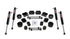 Jeep Wrangler JK/JL 2-Door 2007-2026, TeraFlex Sport/Sahara 2.5in Performance Spacer Lift Kit with 9550 VSS Twin-Tube Shocks