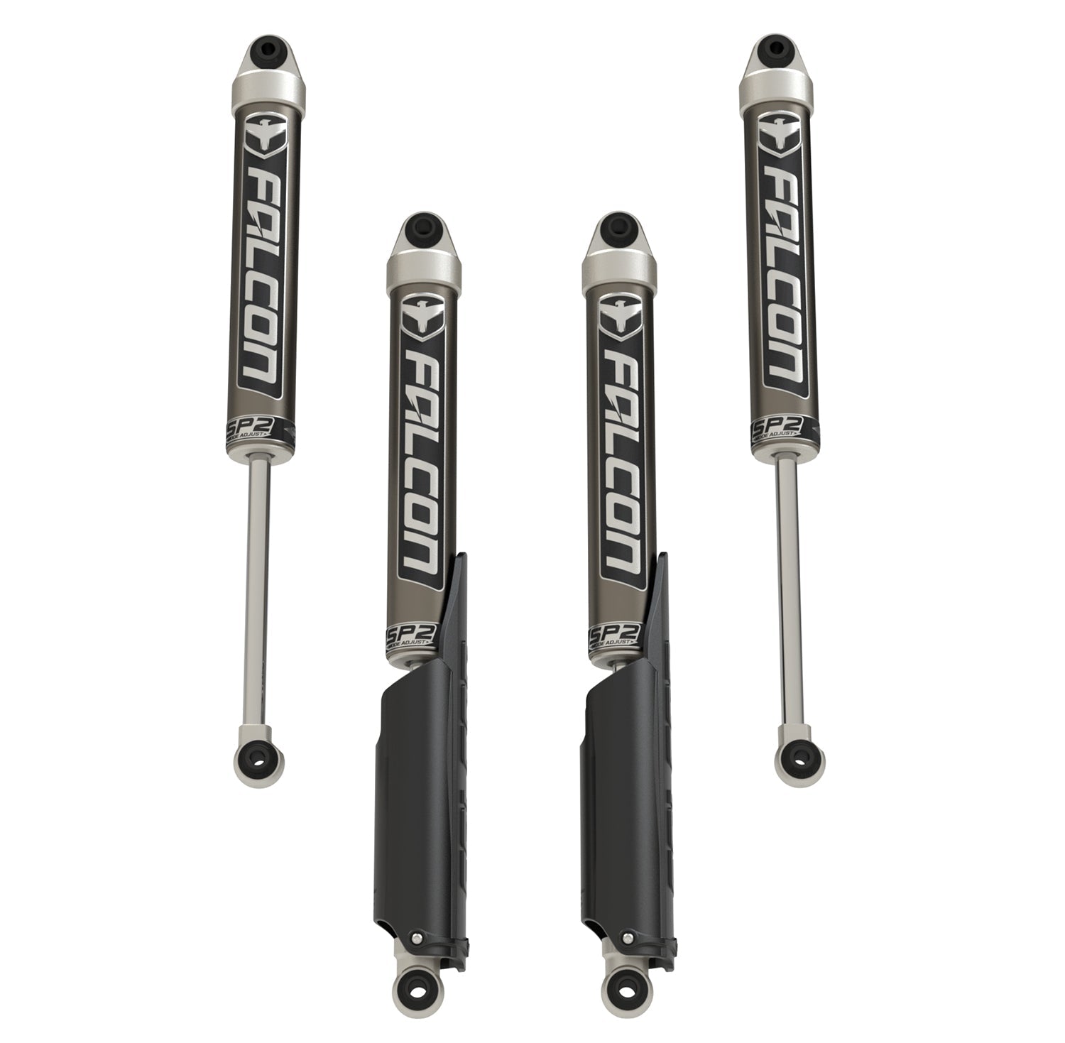 Jeep Gladiator JT 2020-2026, Falcon SP2 2.1 Monotube Shock Kit, 0-1.5in Lift