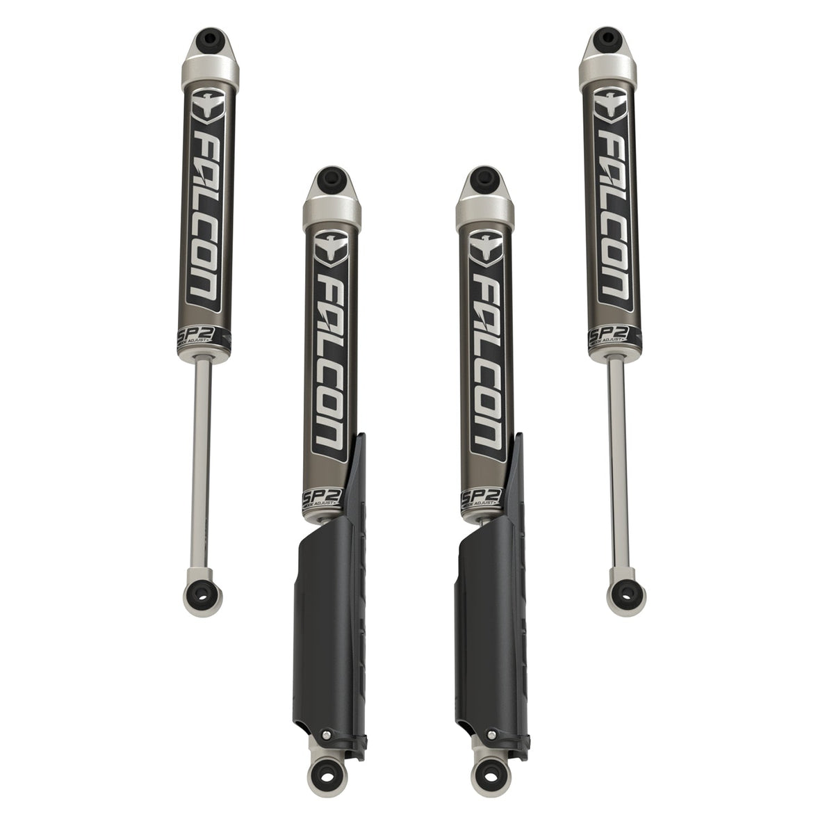 Jeep Gladiator JT 2020-2026, Falcon SP2 2.1 Monotube Shock Kit, 0-1.5in Lift