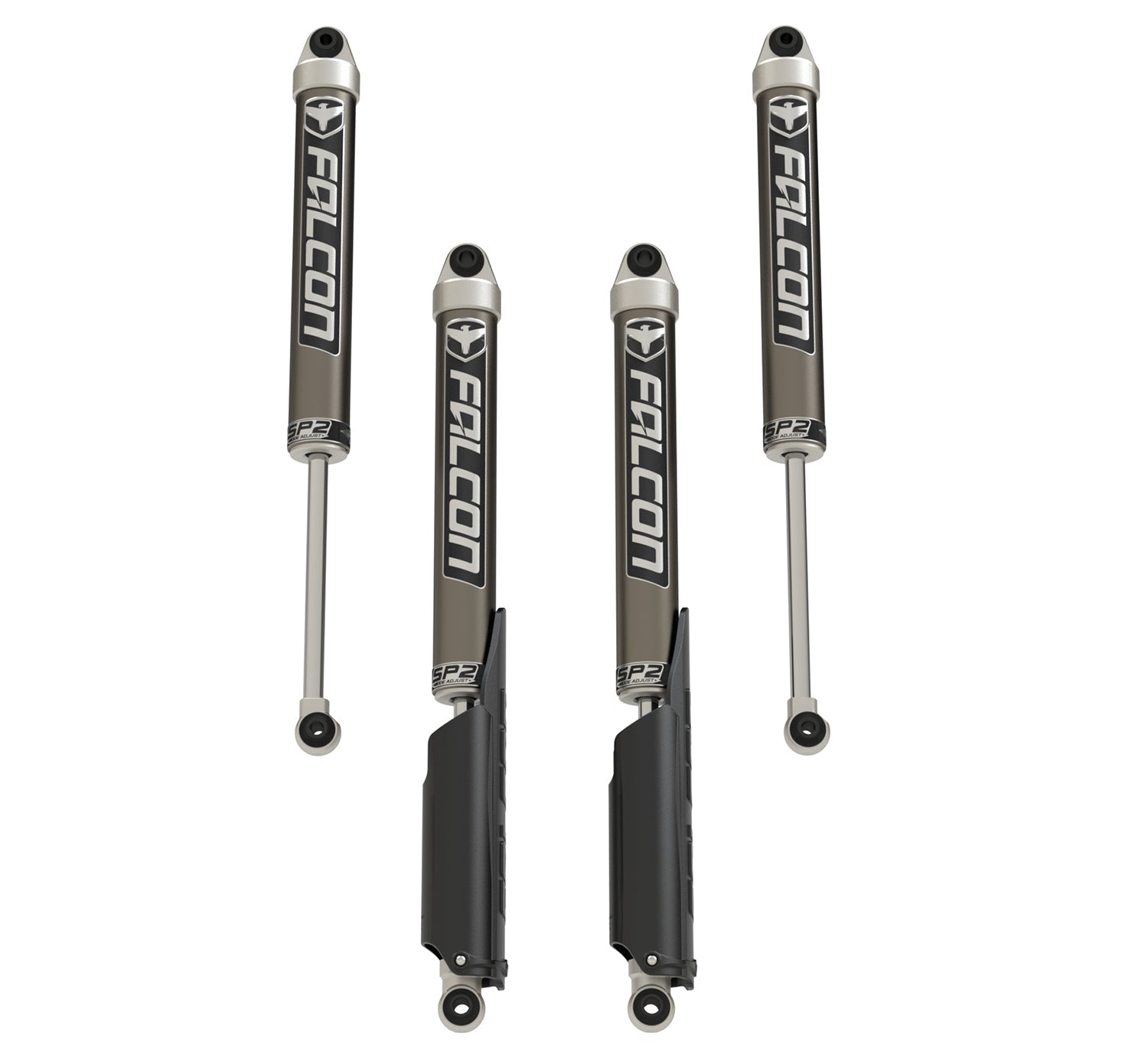 Jeep Gladiator JT 2020-2026, Falcon SP2 2.1 Monotube Shock Kit, 2-3.5in Lift