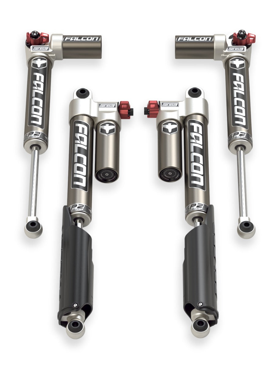 Jeep Gladiator JT 2020-2026, Falcon SP2 3.3 Fast Adjust Piggyback Shock Kit, 0-1.5in Lift, EcoDiesel