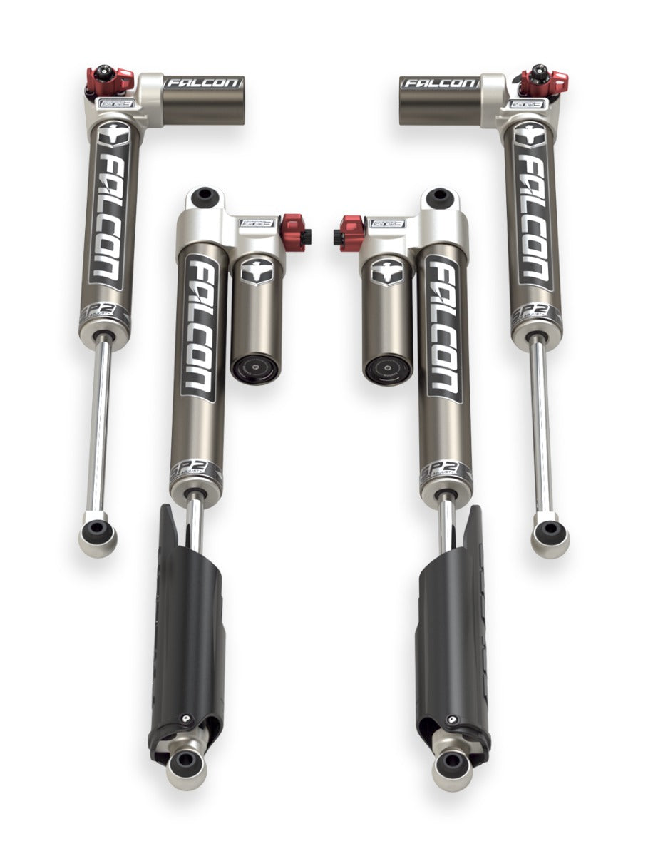 Jeep Gladiator JT 2020-2026, Falcon SP2 3.3 Fast Adjust Piggyback Shock Kit, 2-3in Lift, EcoDiesel
