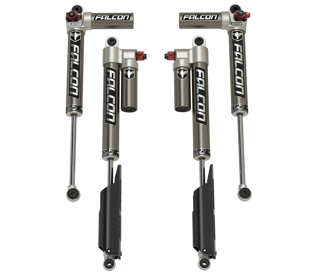 Jeep Gladiator JT 2020-2026, Falcon SP2 3.3 Fast Adjust Piggyback Shock Kit, 3.5-4.5in Lift, Long-Travel