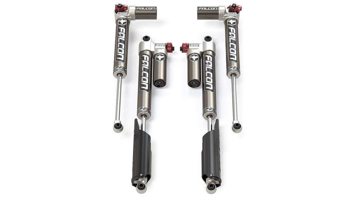 Jeep Gladiator JT 2020-2026, Falcon SP2 3.3 Fast Adjust Piggyback Shock Kit, 3.5-4.5in Lift, Long-Travel, EcoDiesel