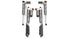 Jeep Gladiator JT 2020-2026, Falcon SP2 3.3 Fast Adjust Piggyback Shock Kit, 3.5-4.5in Lift, Long-Travel, EcoDiesel