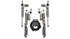 Jeep Gladiator JT 2020-2026, Falcon SP2 3.5 e-Adjust Piggyback Shock Kit, 0-1.5in Lift, EcoDiesel