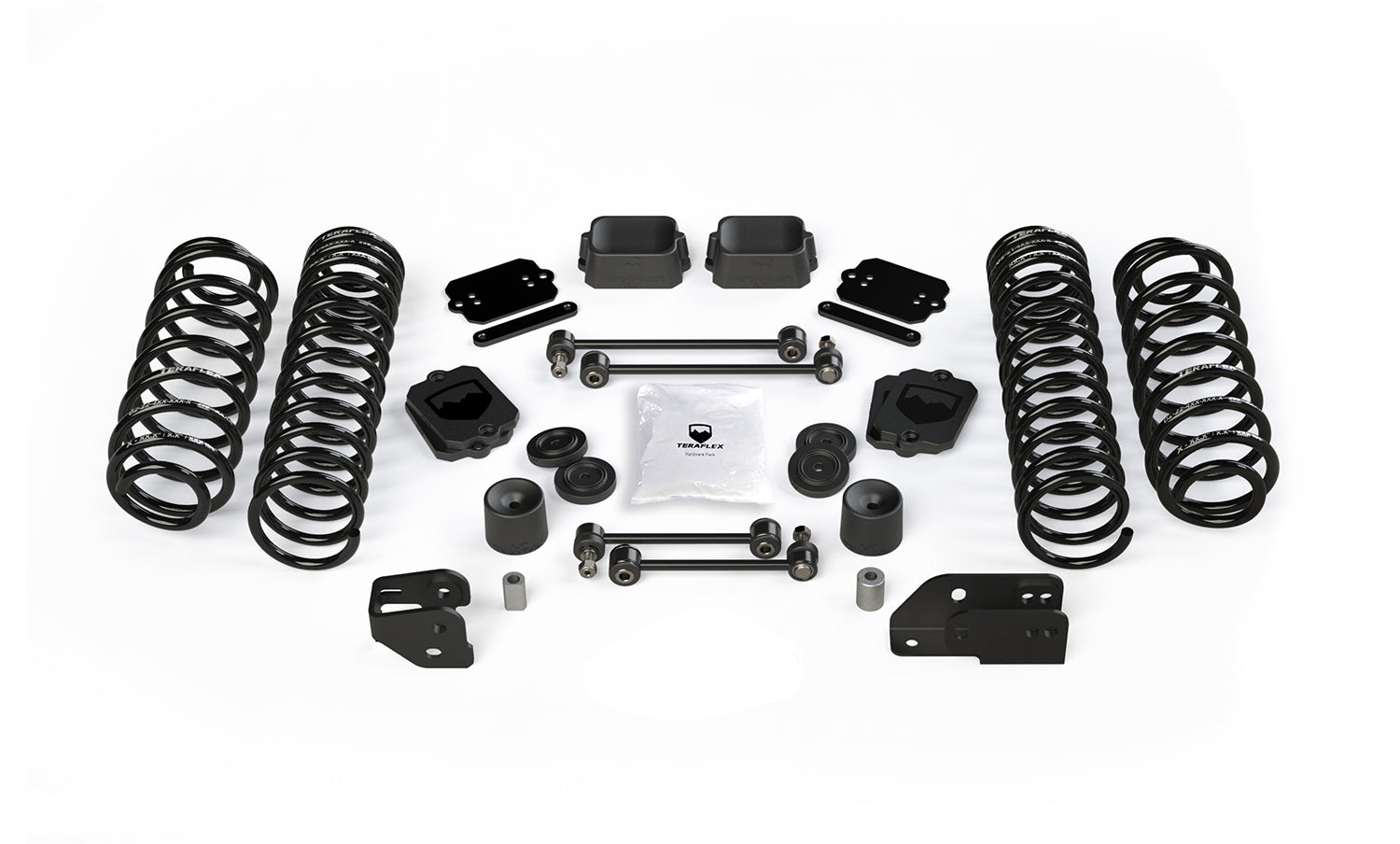Jeep Wrangler JK/JL 2-Door 2007-2021, TeraFlex 4.5in Coil Spring Base Lift Kit, No Shocks