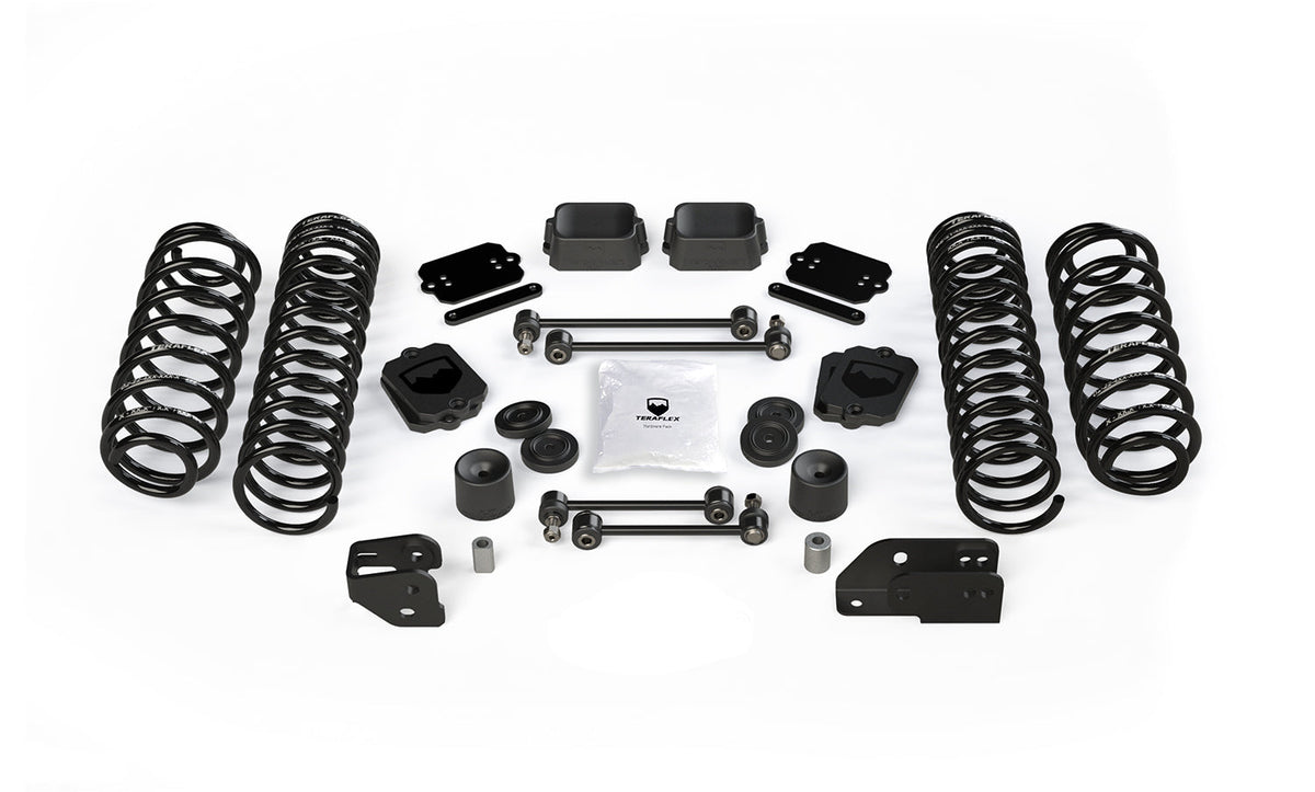 Jeep Wrangler JK/JL 2-Door 2007-2021, TeraFlex 4.5in Coil Spring Base Lift Kit, No Shocks