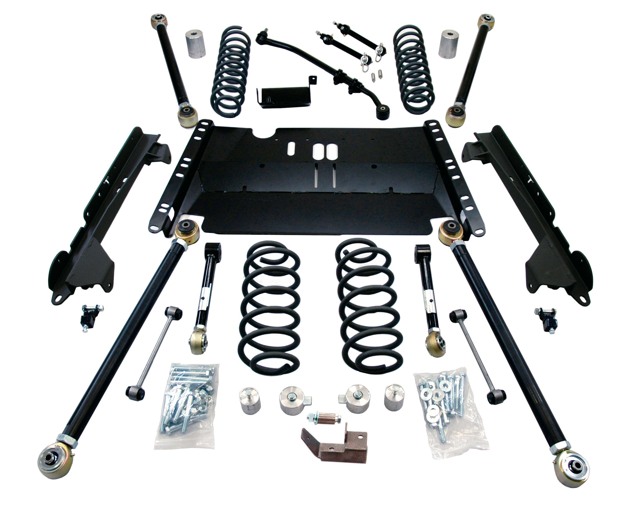 Jeep Wrangler TJ 1997-2010, TeraFlex LWB 3in Enduro LCG Long Arm Suspension System, No Shocks