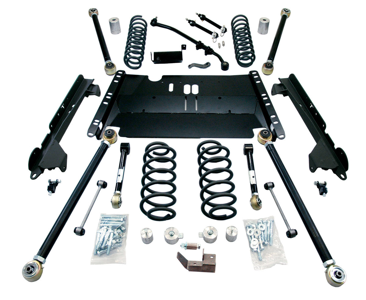 Jeep Wrangler TJ 1997-2006, TeraFlex SWB 4in Enduro LCG Long Arm Suspension System