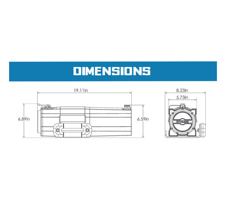 Superwinch S5500 Trailer Winch, 5,500 lb, 12V DC, view 14