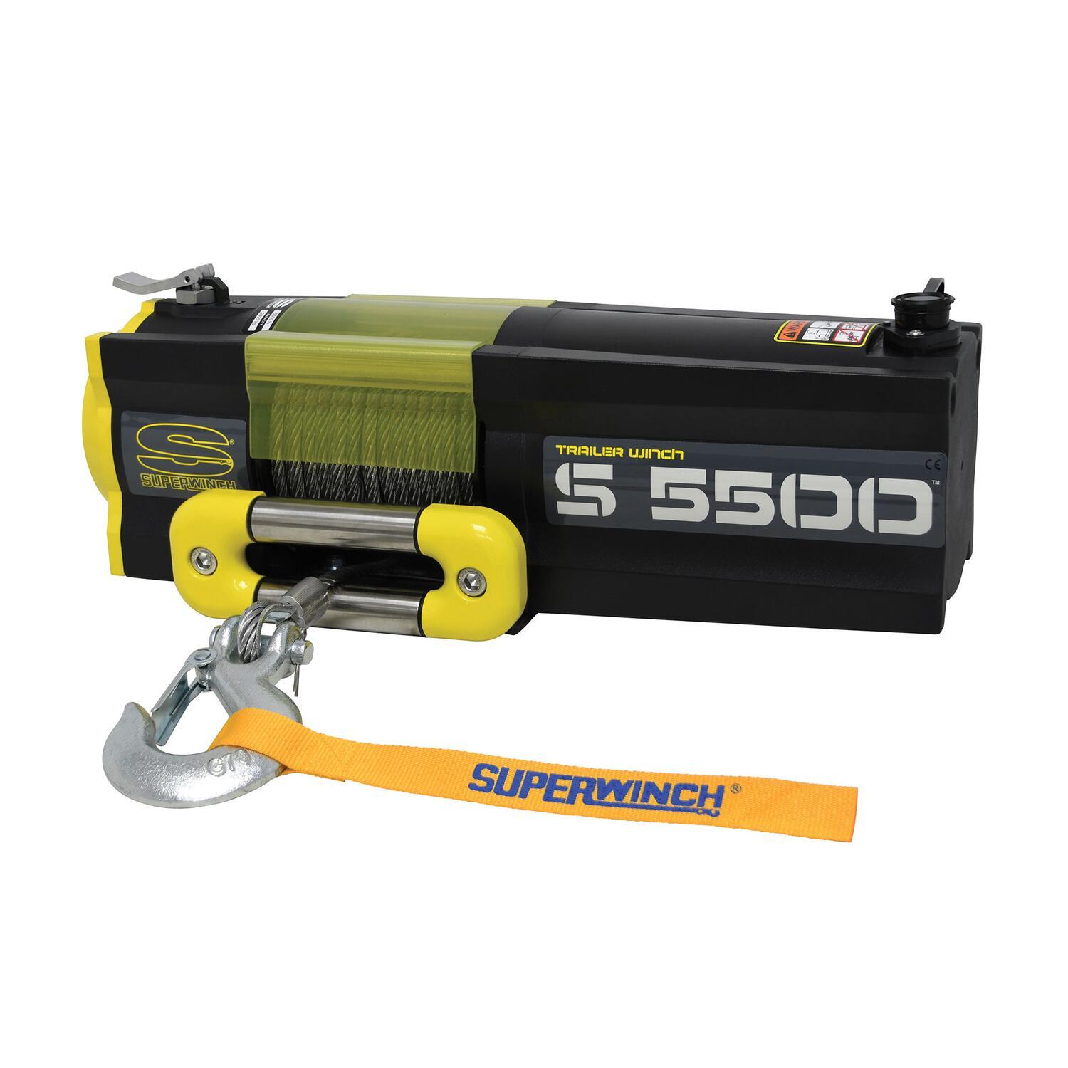 Superwinch S5500 Trailer Winch, 5,500 lb, 12V DC, view 2