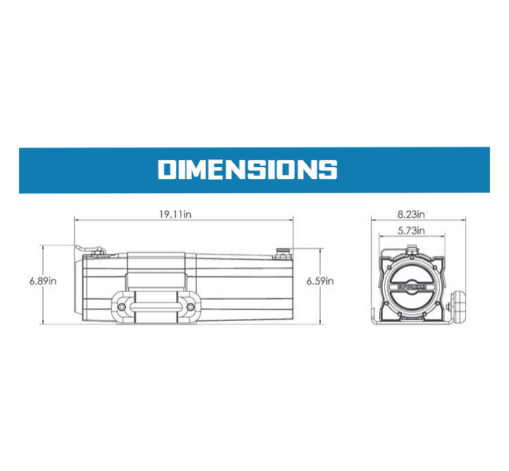 Superwinch S5500 Trailer Winch, 5,500 lb, 12V DC, view 28