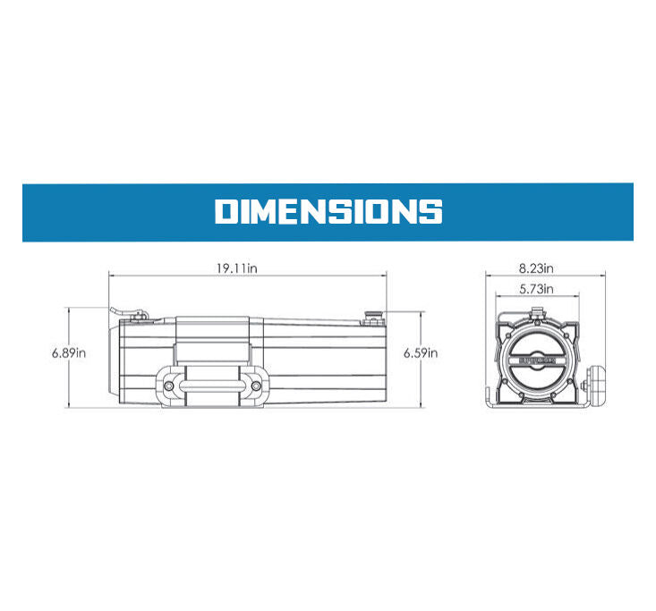 Superwinch S7500 Trailer Winch, 7,500 lb, 12V DC, view 13