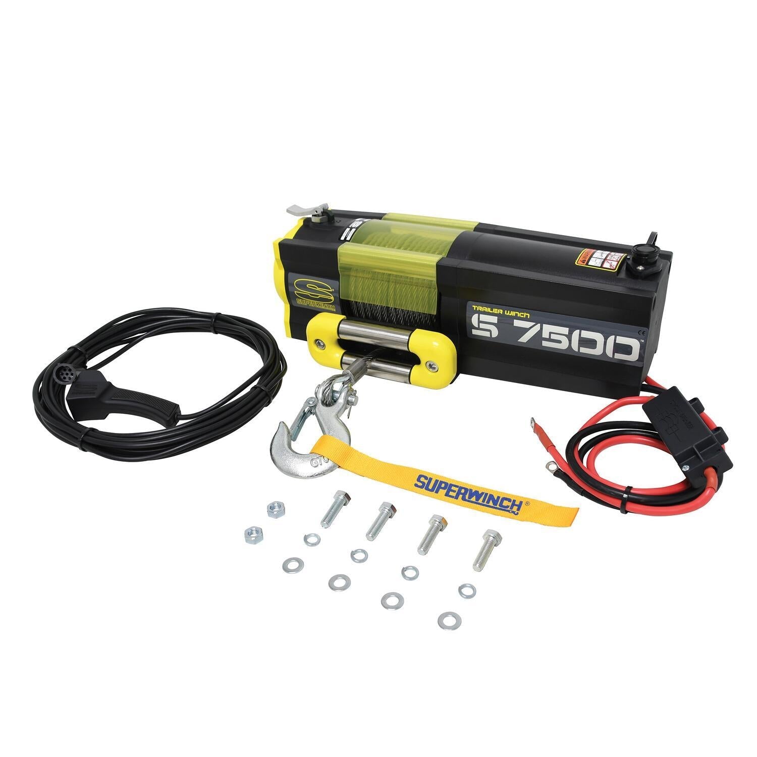 Superwinch S7500 Trailer Winch, 7,500 lb, 12V DC, view 4