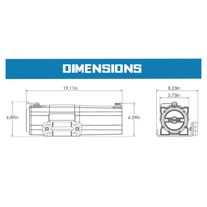 Superwinch S7500 Trailer Winch, 7,500 lb, 12V DC, view 24