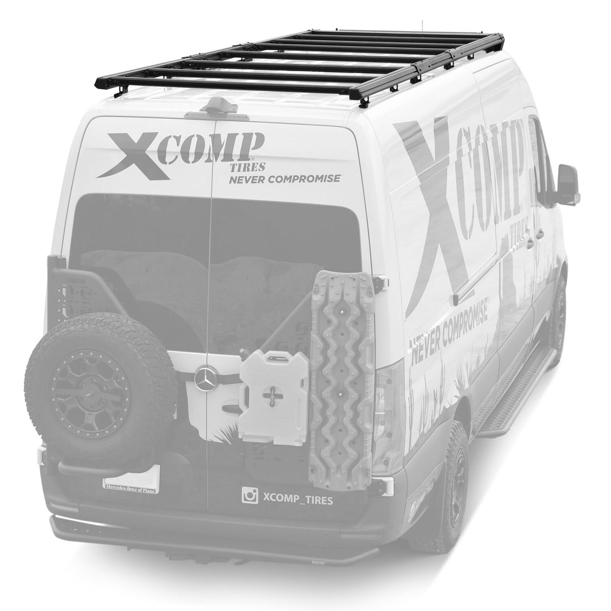 Mercedes-Benz Sprinter 1500 2019-2023 & 2500/3500/3500XD 2019-2026 & 4500 2019-2025, Westin Mesa Roof Rack, High Roof, 144in Wheelbase