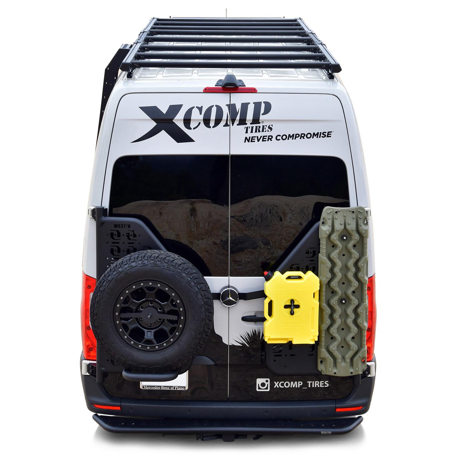 Mercedes-Benz Sprinter 1500 2019-2023 & 2500/3500/3500XD 2019-2026 & 4500 2019-2025, Westin Mesa Roof Rack, High Roof, 144in Wheelbase, view 6