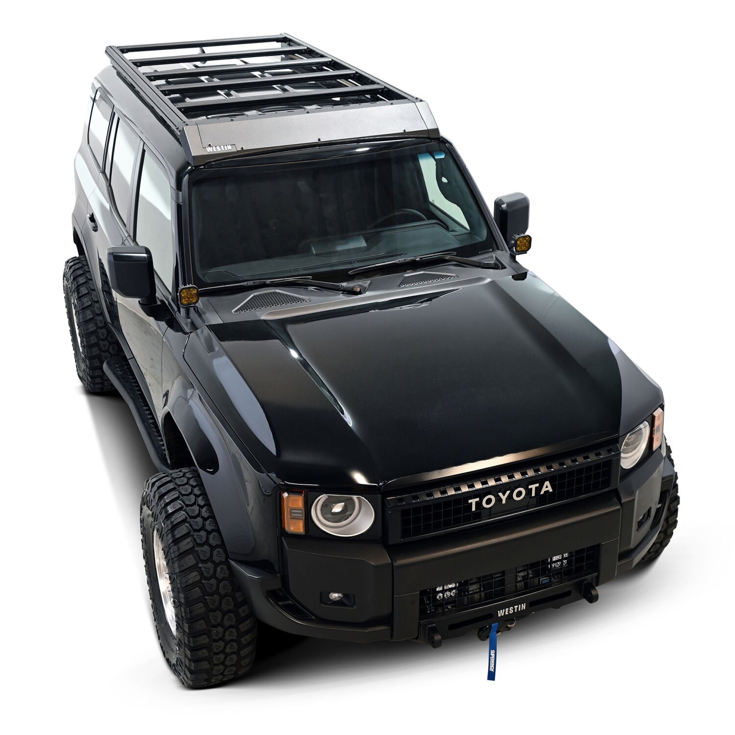 Toyota Land Cruiser 250 Series 2024-2026, Westin Mesa Roof Rack, Textured Black, view 7