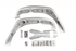 Jeep Wrangler JK 2007-2018, Combat Off Road Full Assault Aluminum Fender Kit, Front, Raw, view 4