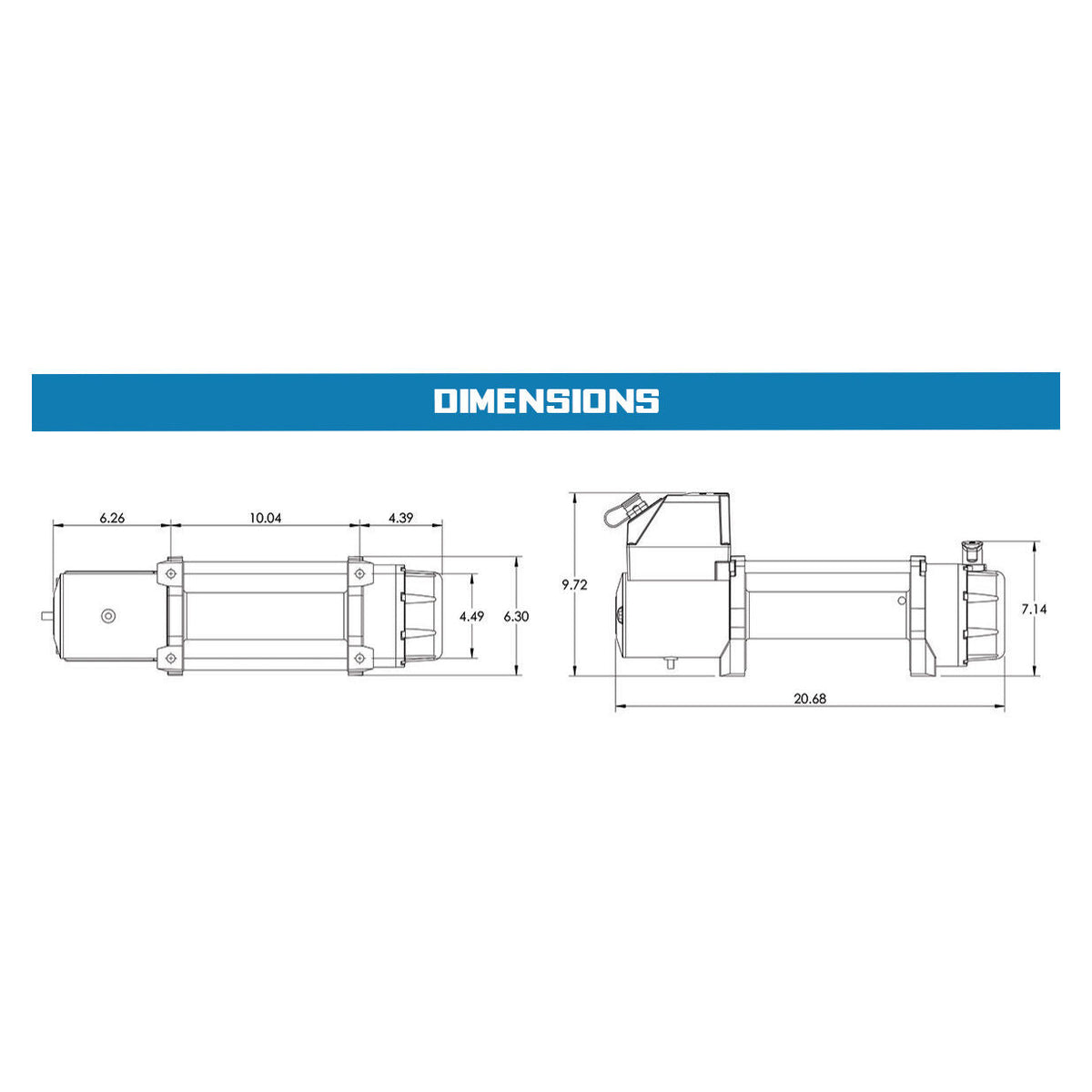 Superwinch Tiger Shark 11500 Winch, 11,500 lb, 12V DC, view 22