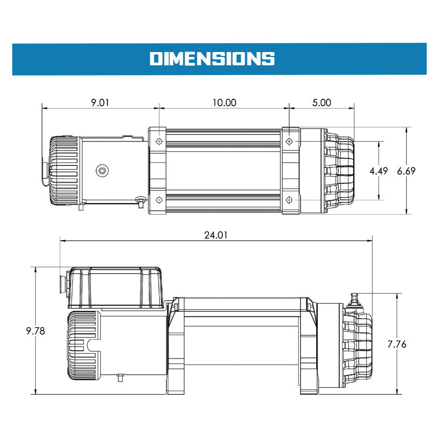 Superwinch Tiger Shark 15000 Winch, 15,000 lb, 12V DC, view 12