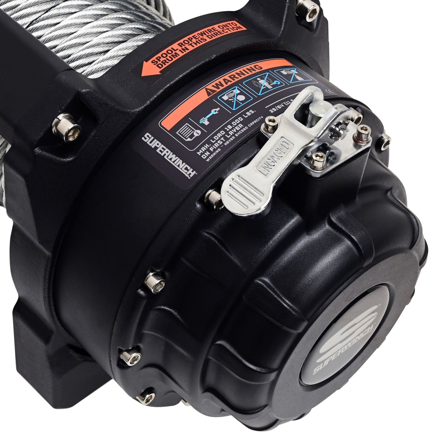 Superwinch Tiger Shark 18000 Winch, 18,000 lb, 12V DC, view 6