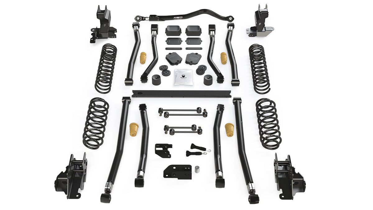 Jeep Wrangler JK/JL 2-Door 2007-2021, TeraFlex Alpine CT3 3.5in Long Arm Suspension System, No Shocks