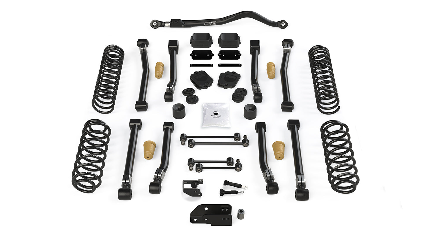 Jeep Wrangler JK/JL 2-Door 2007-2021, TeraFlex Alpine CT3 3.5in Short Arm Suspension System, No Shocks