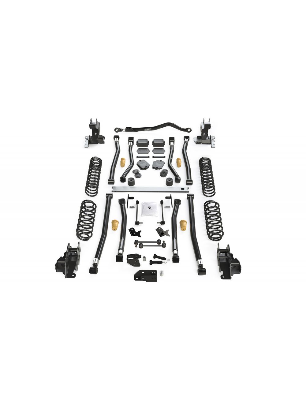 Jeep Wrangler JL 4-Door 2018-2026, TeraFlex 3.5in Alpine CT3 Long Arm Suspension System, 392, No Shocks