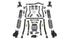 Jeep Wrangler JK/JL 4-Door 2007-2026, TeraFlex 3.5in Alpine RT3 Long Arm Suspension System, No Shocks