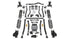 Jeep Wrangler JK/JL 4-Door 2007-2026, TeraFlex 4.5in Alpine RT4 Long Arm Suspension System, No Shocks