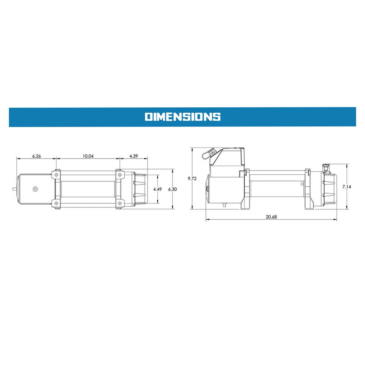 Superwinch Tiger Shark 9500 Winch, 9,500 lb, 12V DC, view 11
