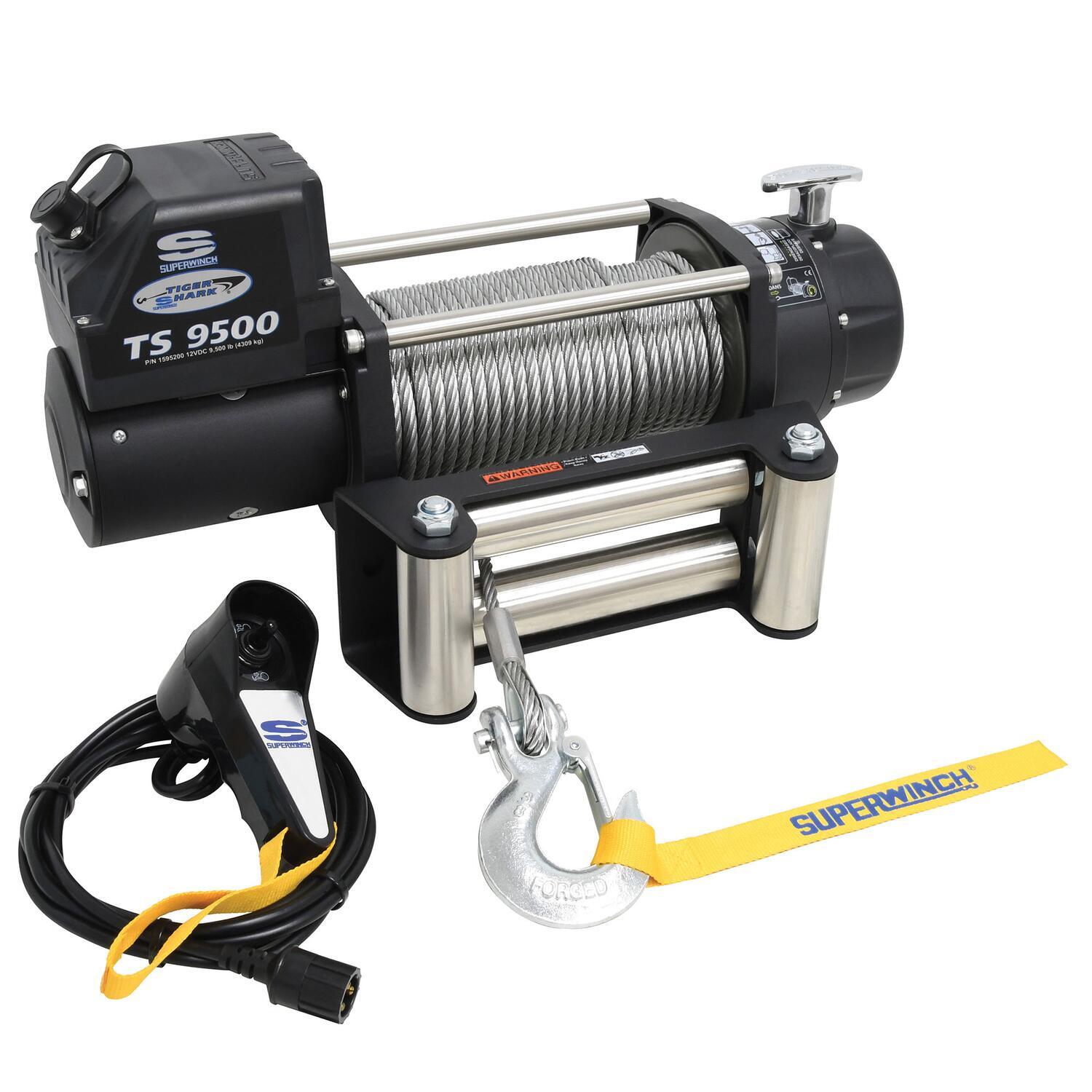 Superwinch Tiger Shark 9500 Winch, 9,500 lb, 12V DC, view 2