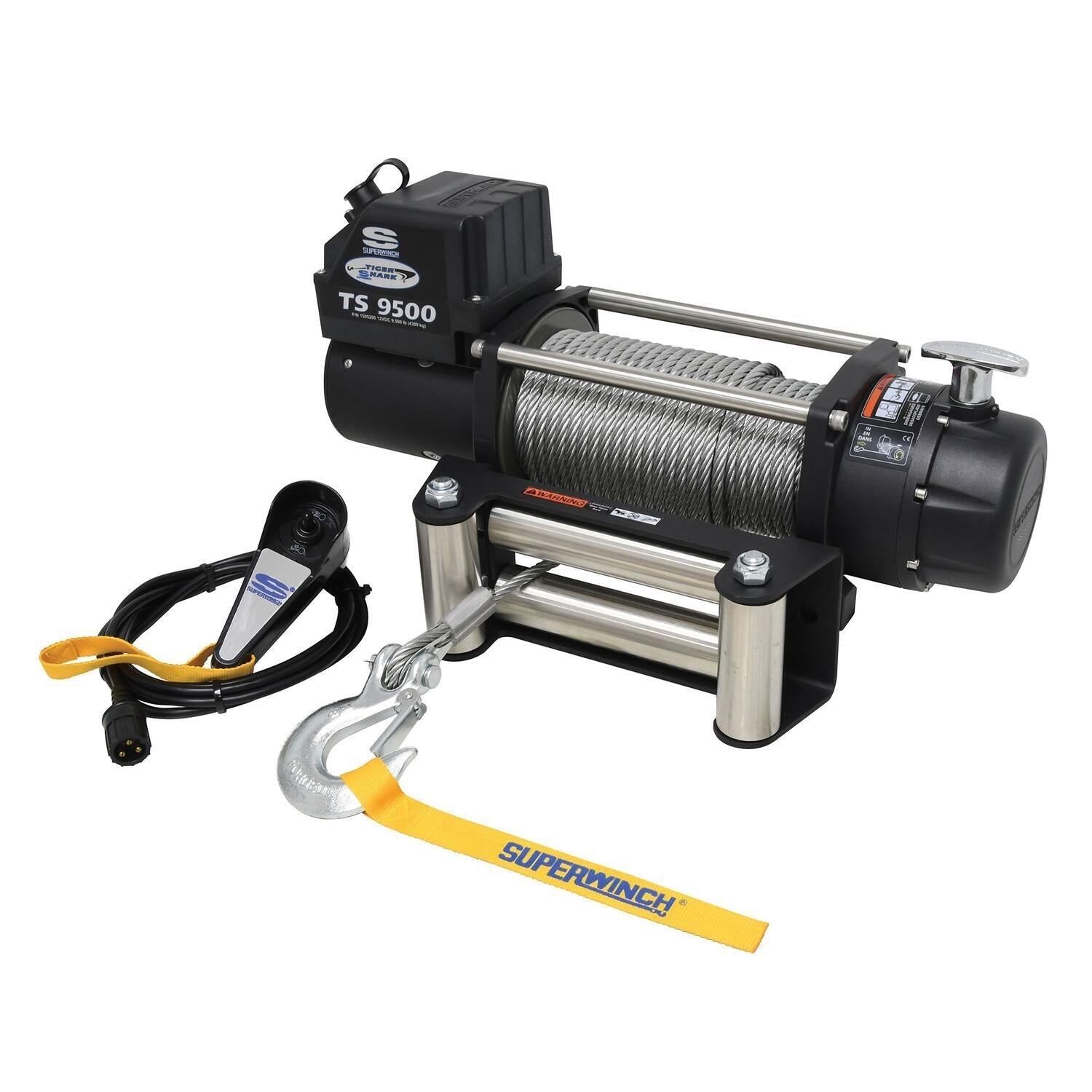 Superwinch Tiger Shark 9500 Winch, 9,500 lb, 12V DC, view 3