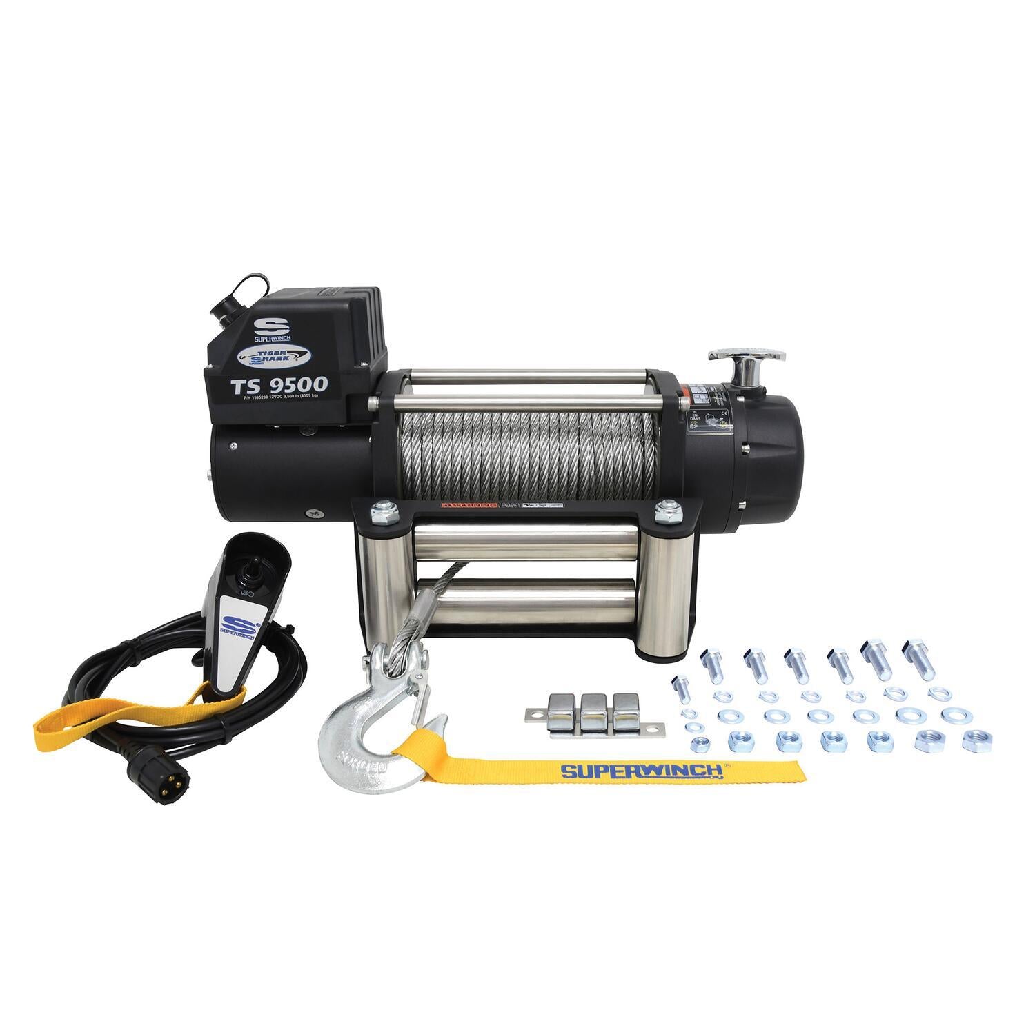 Superwinch Tiger Shark 9500 Winch, 9,500 lb, 12V DC, view 4