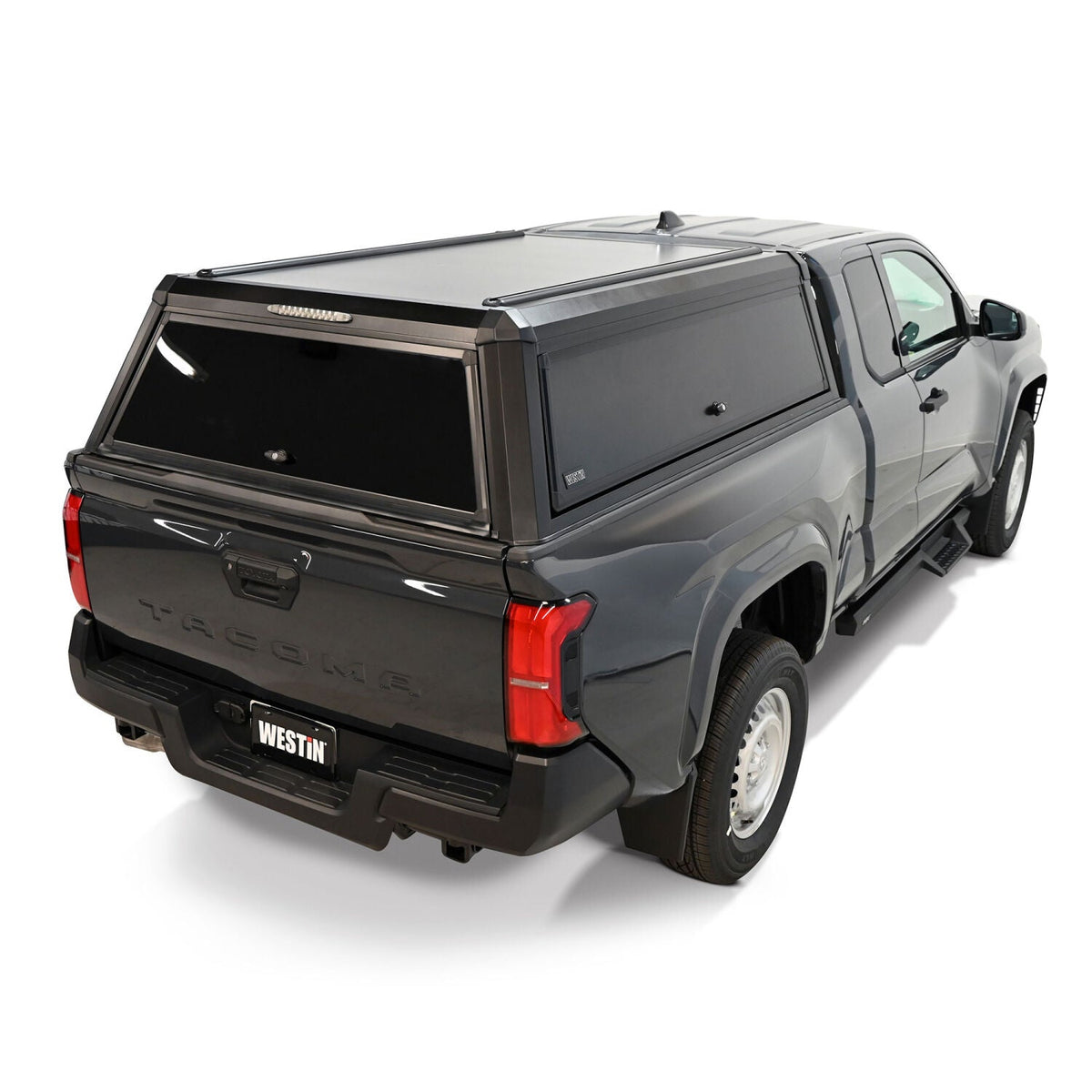 Toyota Tacoma 4th Gen 2024-2026, Westin EXP Truck Cap With Sliding Front Glass, 73.5in Bed, Matte Black