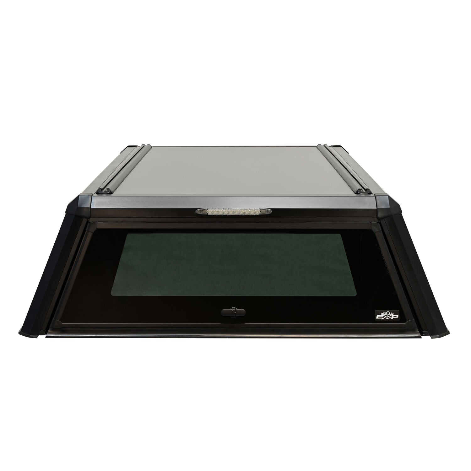 Toyota Tundra 2nd Gen 2007-2021 66.7in Bed, Westin EXP Truck Cap with Sliding Front Glass, Matte Black, view 2