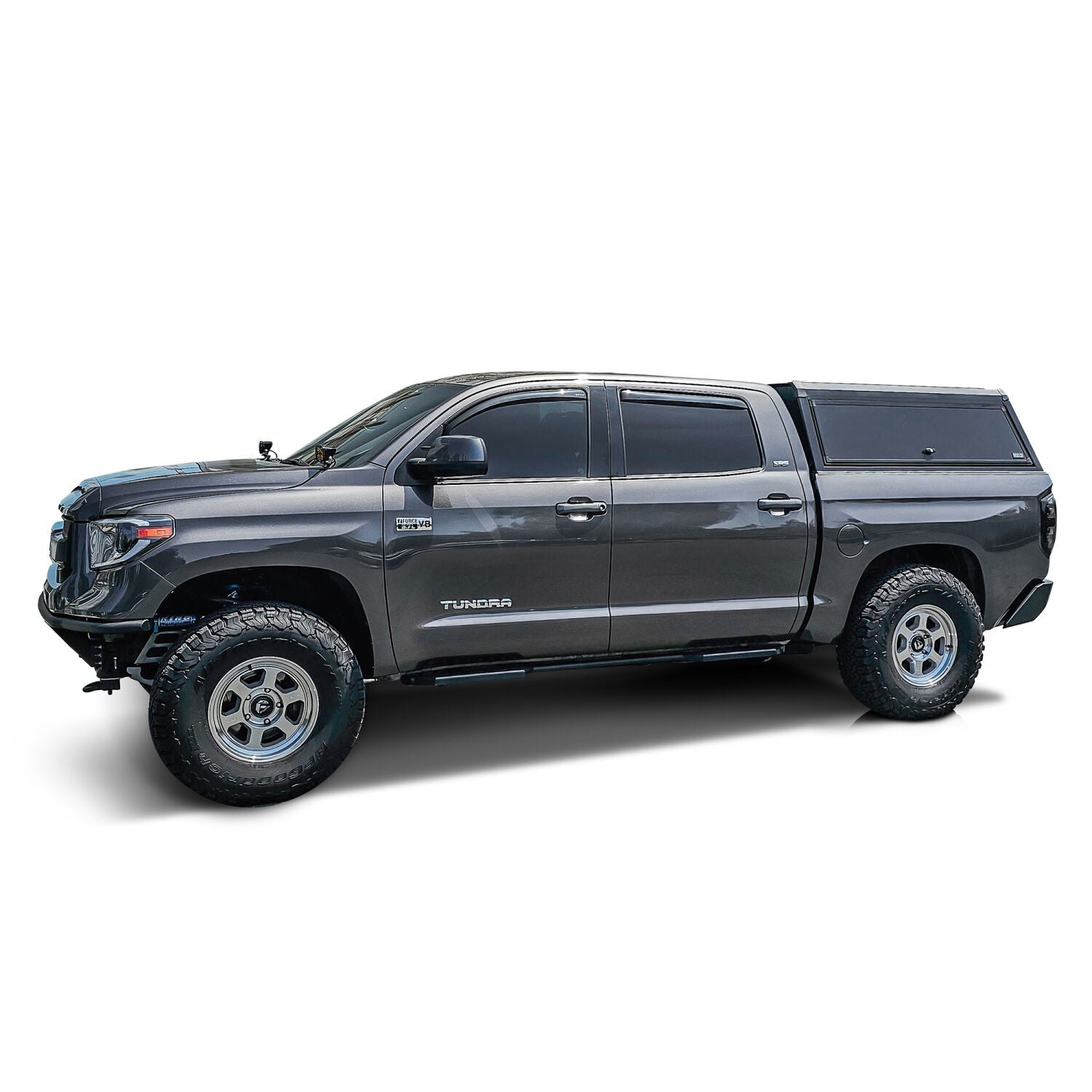 Toyota Tundra 2nd Gen 2007-2021 66.7in Bed, Westin EXP Truck Cap with Sliding Front Glass, Matte Black, view 5
