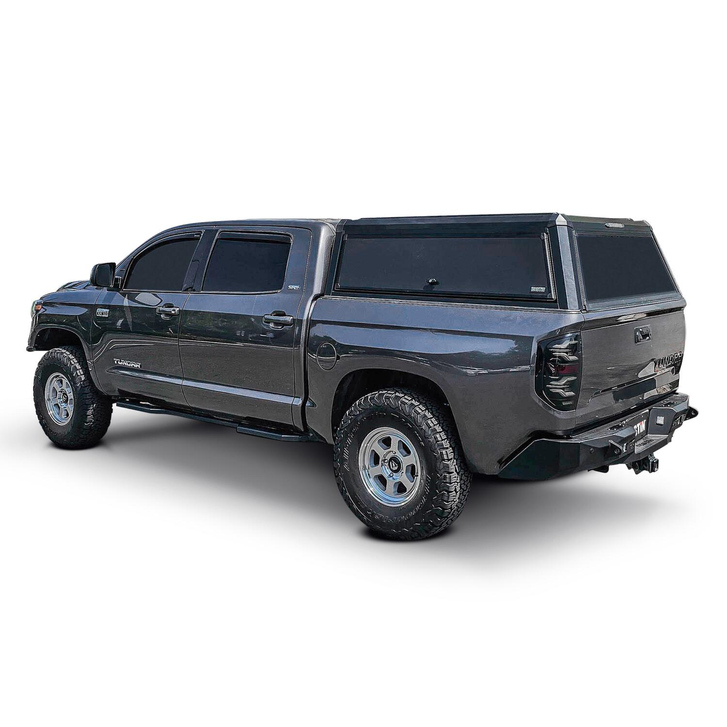 Toyota Tundra 2nd Gen 2007-2021, Westin EXP Truck Cap with Solid Front Glass, 66.7in Bed, Matte Black