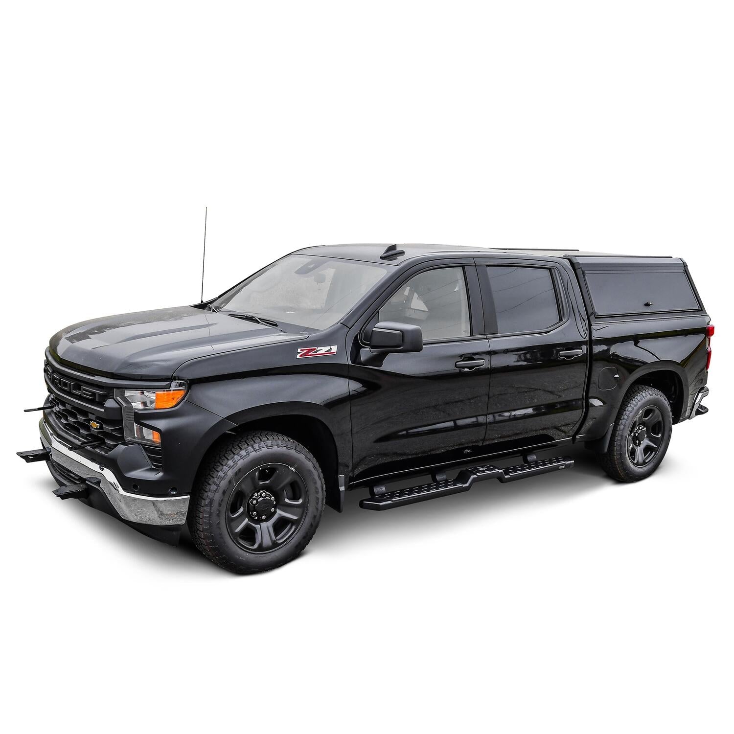 Chevrolet Silverado 1500 & GMC Sierra 1500 2019-2026, Westin EXP Truck Cap with Solid Front Glass, 69.9in Bed, Matte Black, view 9
