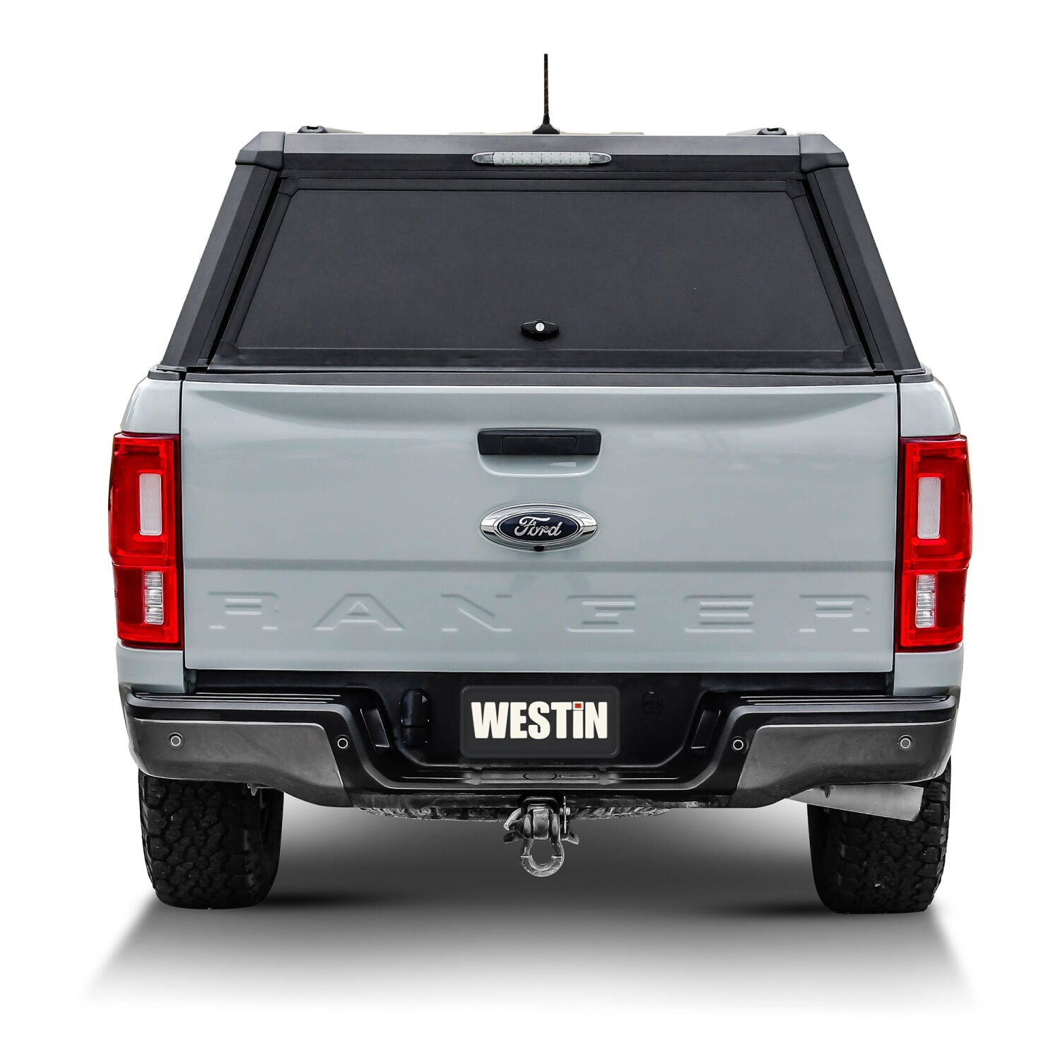 Ford Ranger 61in Bed 2019-2023, Westin EXP Truck Cap With Sliding Front Glass, Matte Black, view 5