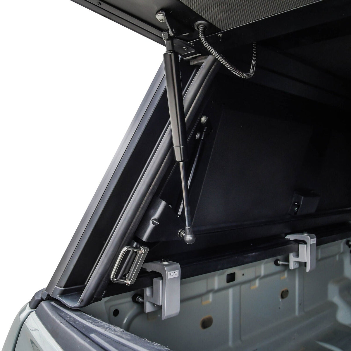 Ford Ranger 61in Bed 2019-2023, Westin EXP Truck Cap With Sliding Front Glass, Matte Black, view 8