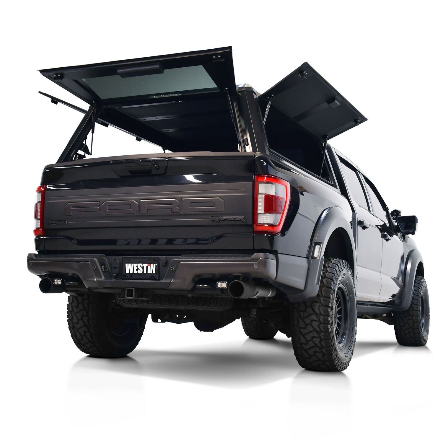 Ford F-150 2015-2026, Westin EXP Truck Cap With Sliding Front Glass, 67.1in Bed, Matte Black, view 6